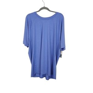Asics Men's Blue everyday‎ short sleeve T-Shirt Casual Basic Top Short Sleeve 2X